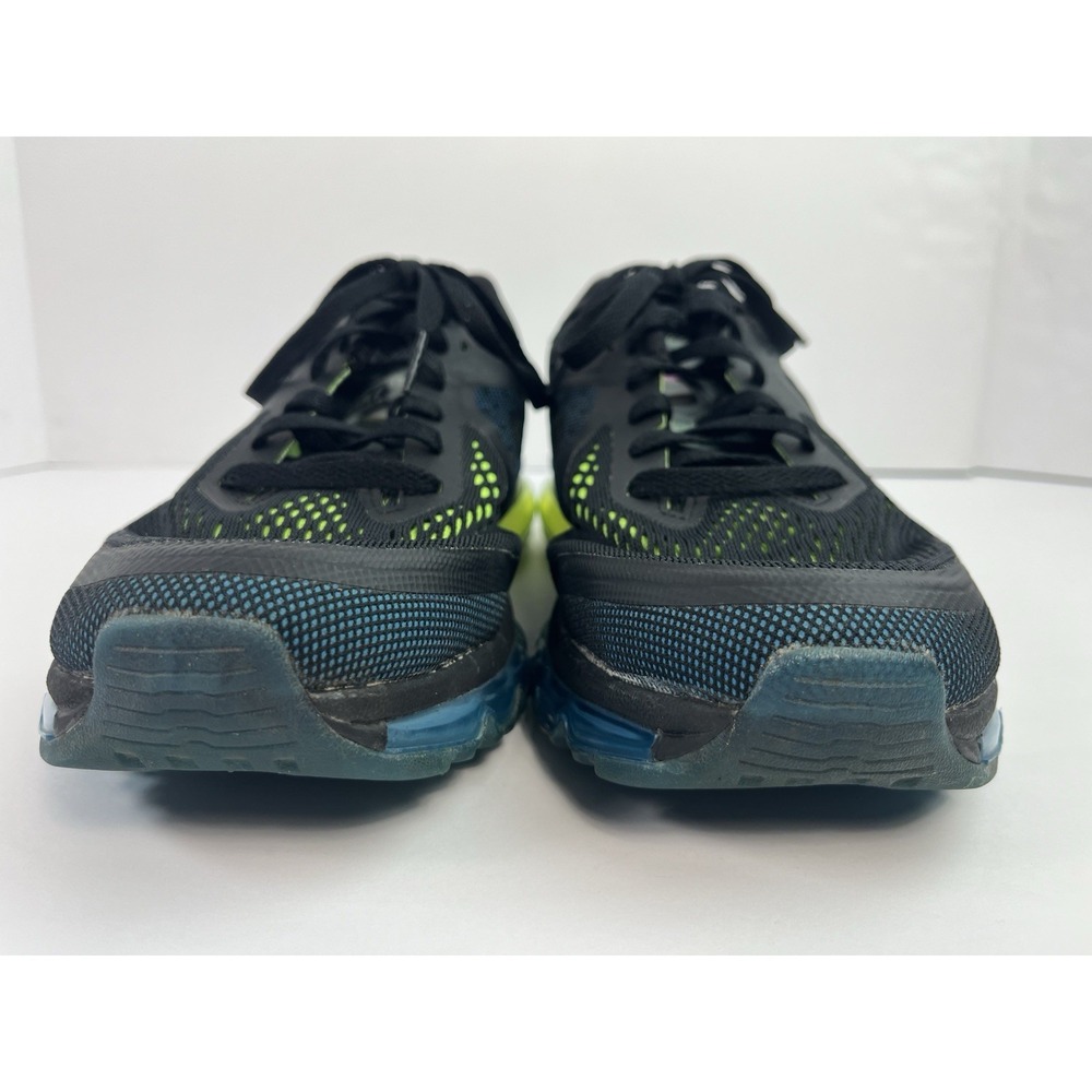 Nike Air Max 2014 Men's Size 10.5 Photo Blue Black Green Running Shoes Sneakers - Picture 4 of 8